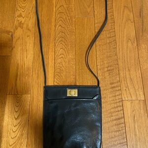 Etienne Aigner Black Leather Crossbody Bag